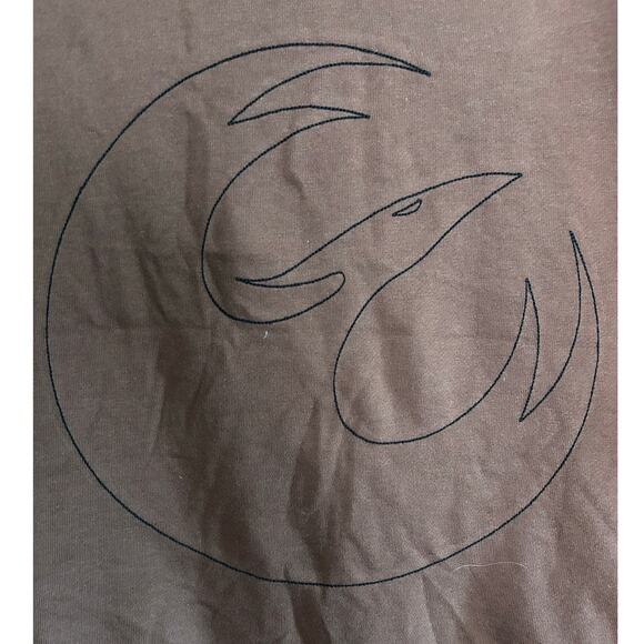 STAR WARS New Distressed Graphic Pull-over Cropped Hoodie Size XXL - Picture 5 of 7